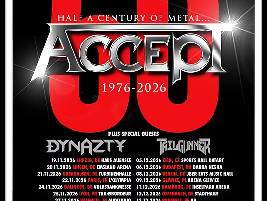 Tourplakat zu 50 Jahre Accept